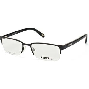 Fossil - FOS 6024 - Rechthoekig Brillen - Zwart - Halframe