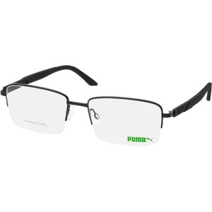 Puma PU 0332O 001, inclusief kwaliteitsglazen, Rechthoekig Brillen, Heren