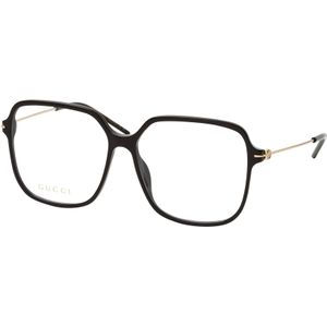 Gucci GG 1271O 001, inclusief kwaliteitsglazen, Vierkant Brillen, Dames