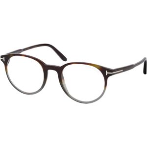 Tom Ford FT 5695-B 056, inclusief kwaliteitsglazen, Rond Brillen, Unisex