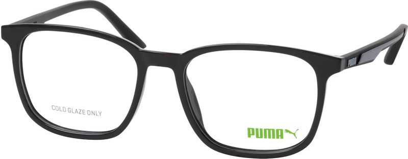 Puma PU 0371O 001, inclusief kwaliteitsglazen, Rechthoekig Brillen, Heren