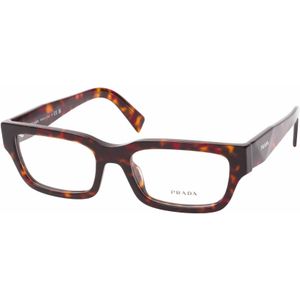Prada - PR C02V - Bril - Bruin - Acetaat - Kussenvormig Montuur