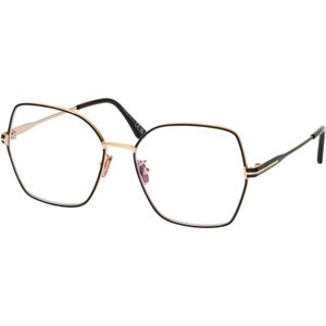 Tom Ford - FT5876-B - Optische Monturen - Goud - Metaal - Vlinder