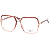 Chloé - CH0338O - Optische Monturen - Bruin Transparant - Bio-geïnjecteerd Kwadraat