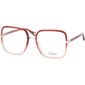 Chloé - CH0338O - Optische Monturen - Bruin Transparant - Bio-geïnjecteerd Kwadraat