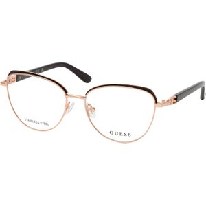 Guess - GU2982 - Optische Monturen - Zwart - Metaal - Ronde Vorm
