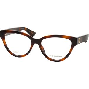 Gucci - GG 1581O - Bril - Bruin - 55 MM - Cateye Vorm