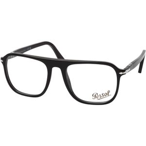 Persol - Sporty-Casual Bril - Zwart - Kunststof