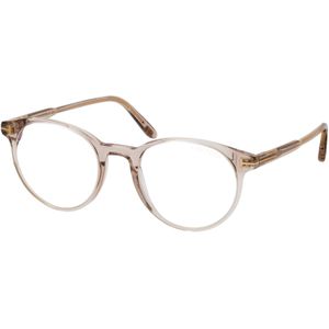 Tom Ford FT 5695-B 045, inclusief kwaliteitsglazen, Rond Brillen, Heren