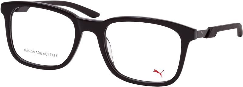 Puma PU 0382O 001, inclusief kwaliteitsglazen, Rechthoekig Brillen, Heren