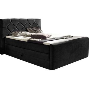 Places of Style Boxspringbett »Atlanta«, inklusive Topper und Bettkasten