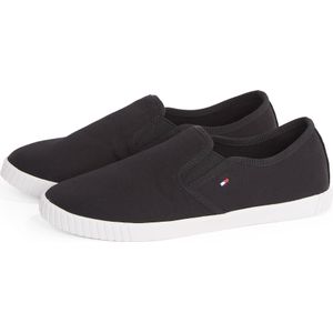Tommy Hilfiger Slip-On Sneaker »CANVAS SLIP-ON SNEAKER«, Freizeitschuh, Schlüpfschuh, Slipper, Halbschuh, Flaggen-Stickerei