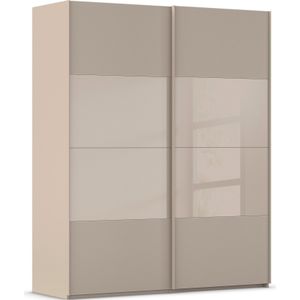 rauch Schwebetürenschrank »Kleiderschrank Schrank Garderobe Schlafzimmerschrank SCALE-FYRA«, edle Türen viergeteilt Glas matt/glänzend viele Farben MADE IN GERMANY