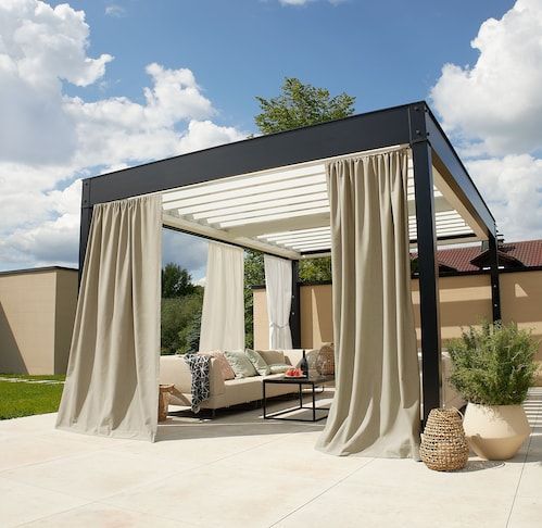Neutex for you! Vorhang nach Maß »Outdoorvorhang SOLERO«, (1 St.), Uni Outdoorvorhang mit leichter Struktur