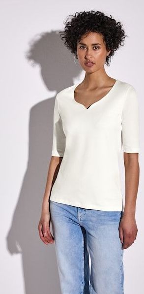 STREET ONE T-Shirt »Ada«, mit Herzausschnitt
