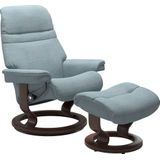 Stressless® Relaxsessel »Sunrise«, (Set, Relaxsessel mit Hocker), mit Classic Base, Größe S, Gestell Wenge