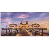Artland Wandbild »Rügen Seebrücke in Sellin«, Brücken, (1 St.), als Alubild, Leinwandbild, Wandaufkleber oder Poster in versch. Größen