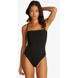 Tommy Hilfiger Swimwear Badeanzug »STRAIGHT ONE PIECE«, im Bandeau-Stil, mit Logoschriftzug