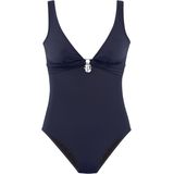 Bruno Banani Badeanzug, mit silberfarbenem Accessory