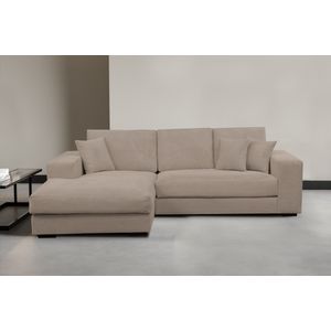 WERK2 Ecksofa »Eden modern und zeitlos, geschmackvolles Sofa, Breite 286cm, L-Form«, Design Ecksofa in Cord mit besonders weichem Sitzkomfort