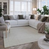 Wecon home Teppich »Hamptons TWENTYEIGHT«, rechteckig, 15 mm Höhe, Läufer, Kurzflor, Wohnzimmer, Schlafzimmer, elegant, robust, Linear