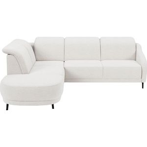 sit&more Ecksofa »Blues L-Form«, wahlweise mit Klapptisch und USB