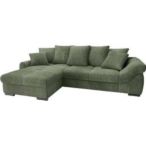 Mr. Couch Ecksofa »Livorno L-Form«, inkl. Hochschläfer-Bettauszug, XL-Bettkasten weiß beschichtet