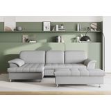DOMO collection Ecksofa Franzi, wahlweise mit Bettfunktion, Bettkasten und Kopfteilverstellung