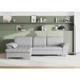 DOMO collection Ecksofa Franzi, wahlweise mit Bettfunktion, Bettkasten und Kopfteilverstellung