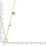 Firetti Kette mit Anhänger »Schmuck Geschenk Gold 375 Halsschmuck Kette Plättchen Kreis Lebensbaum«