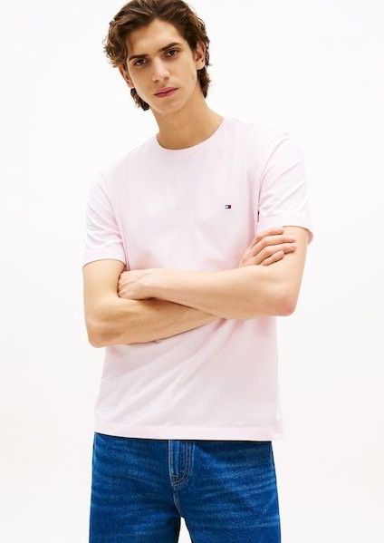 Tommy Hilfiger T-Shirt »ESSENTIAL REG FIT SOLID TEE«, mit Rundhalsausschnitt