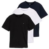 TOM TAILOR T-Shirt, (Packung, 3 tlg.), 3er Pack mit Logo-Stickerei