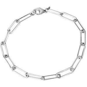 Vivance Armband »925/- Sterlingsilber Gliederarmband glanz rhodiniert 21 cm«