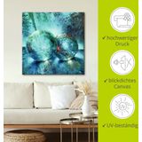 Artland Wandbild »Zwei blaue Murmeln_«, Muster, (1 St.), als Alubild, Outdoorbild, Leinwandbild, Poster in verschied. Größen