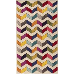 FLAIR RUGS Teppich »Bolero«, rechteckig, 10 mm Höhe, fußbodenheizungsgeeignet, geometrisches Muster, Zickzack