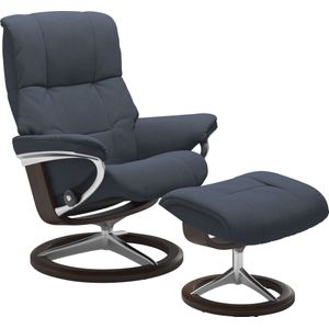 Stressless® Relaxsessel »Mayfair«, (Set, Relaxsessel mit Hocker), mit Hocker, mit Signature Base, Größe S, M & L, Gestell Braun