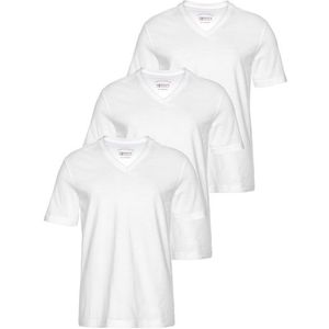 Man's World V-Shirt, (Packung, 3 tlg., 3er-Pack), Kurzarm, aus Baumwolle