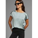 Laura Scott Shirtbluse, aus Satin und Jersey