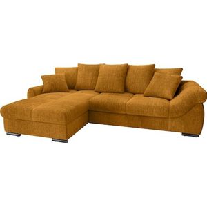 Mr. Couch Ecksofa »Livorno DuraFlex L-Form«, inkl. Hochschläfer-Bettauszug, XL-Bettkasten weiß beschichtet