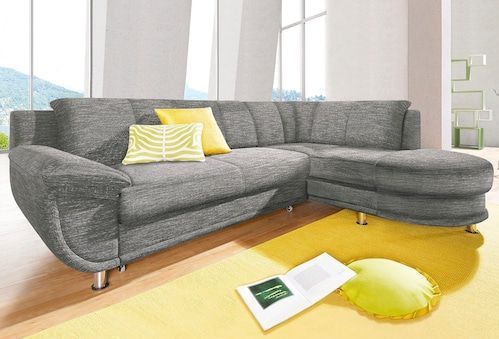 TRENDMANUFAKTUR Ecksofa »Rondo, L-Form«, wahlweise mit Federkern, wahlweise mit Bettfunktion