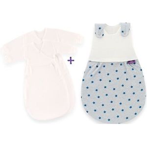 Träumeland Babyschlafsack »3tlg. Set LIEBMICH, Design Sternentraum blau«, (3 tlg.)