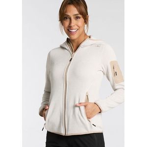 CMP Strickfleecejacke »KNITTED MELANGE HOODY WOMAN HOODY«, (1 St.), mit Kapuze, Wärmend und