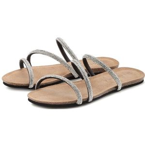 LASCANA Pantolette, Sandale, Mule, offener Schuh, hochwertiges Korkfußbett