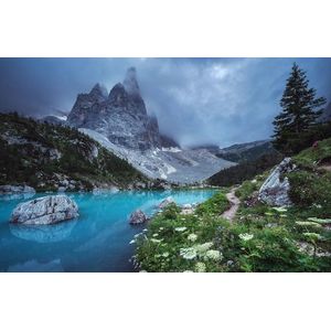 Papermoon Fototapete »Photo-Art JEAN CLAUDE CASTOR, VENETIEN - LAGO DI SORAPIS PANORAMA«