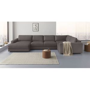Places of Style Wohnlandschaft »Bloomfield, U-Form«, mit extra tiefer Sitzfläche, wahlweise mit Sitztiefenverstellung