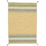 carpetfine Teppich »Kelim Azizi«, rechteckig, 5 mm Höhe, Baumwolle, Wendeteppich mit Fransen, Wohnzimmer