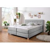 Home affaire Boxspringbett »Fargo«, in Überlänge 220 cm, mit Topper, 3 Ausführungen, 4, Breiten