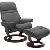 Stressless® Relaxsessel »Sunrise«, (Set, Relaxsessel mit Hocker), mit Classic Base, Größe S, Gestell Wenge