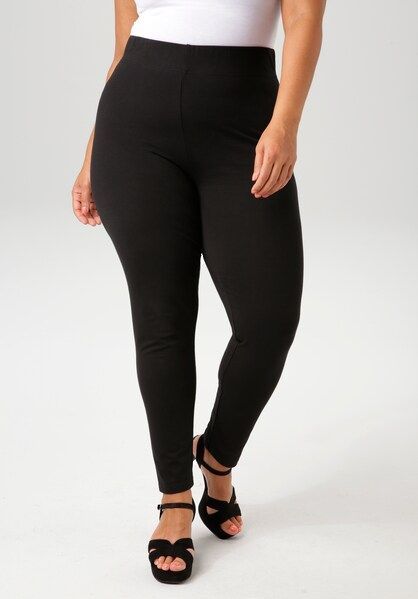 Aniston PLUS Leggings, aus elastischer Single Jersey-Qualität - NEUE KOLLEKTION