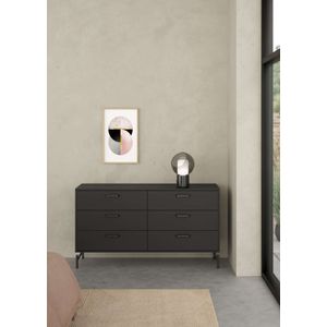 INOSIGN Kommode »Dana, Aufbewahrung, Schubladenschrank, Stauraum«, Sideboard mit 6 Schubladen, Metallbeine, Breite 138 cm